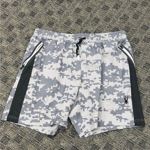Gray Camo Athletic Shorts